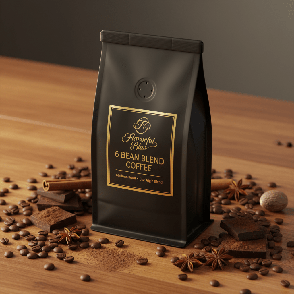 6 Bean Blend Coffee - Flavorful Bliss Coffee Company