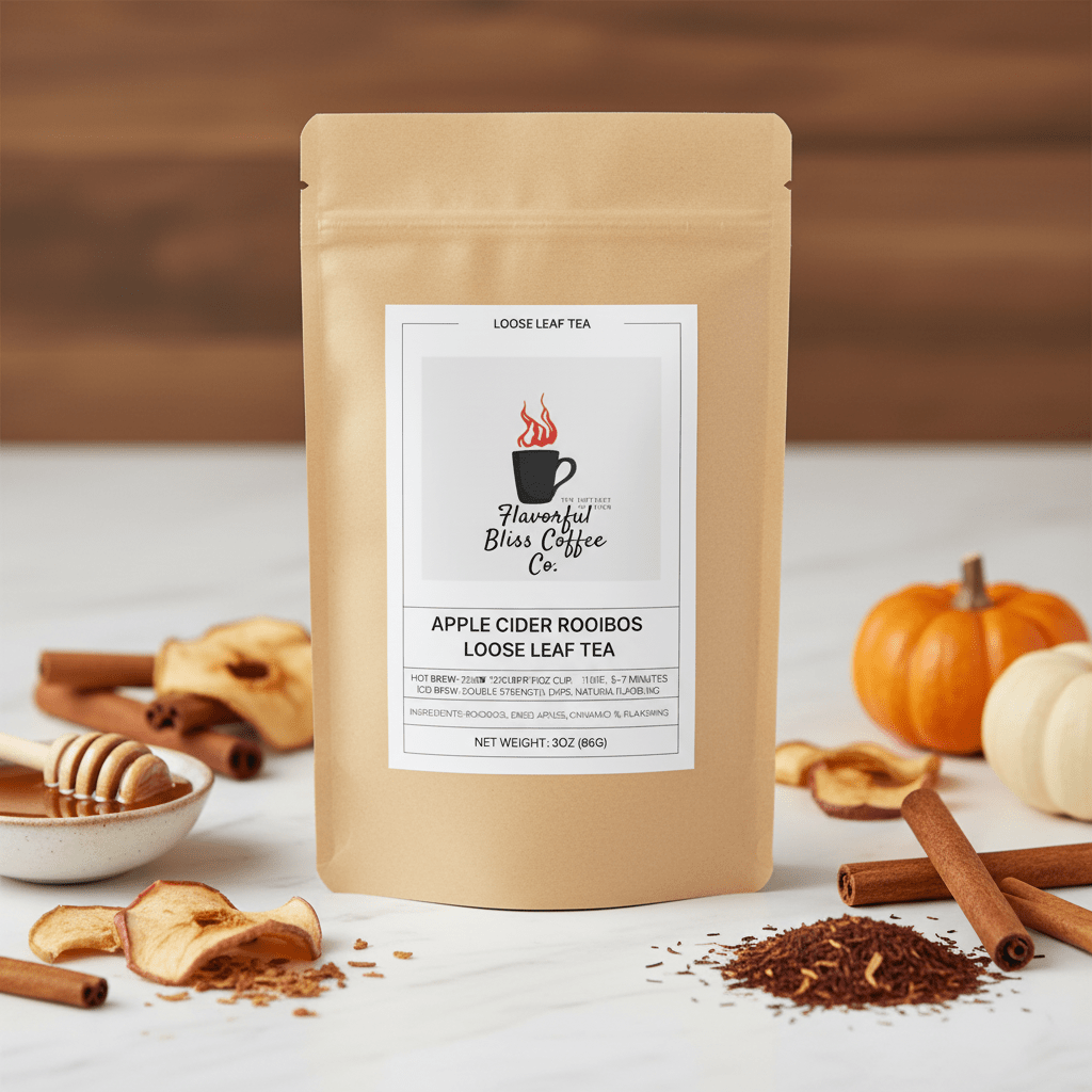 Apple Cider Rooibos Loose Leaf Tea - Flavorful Bliss Coffee Company