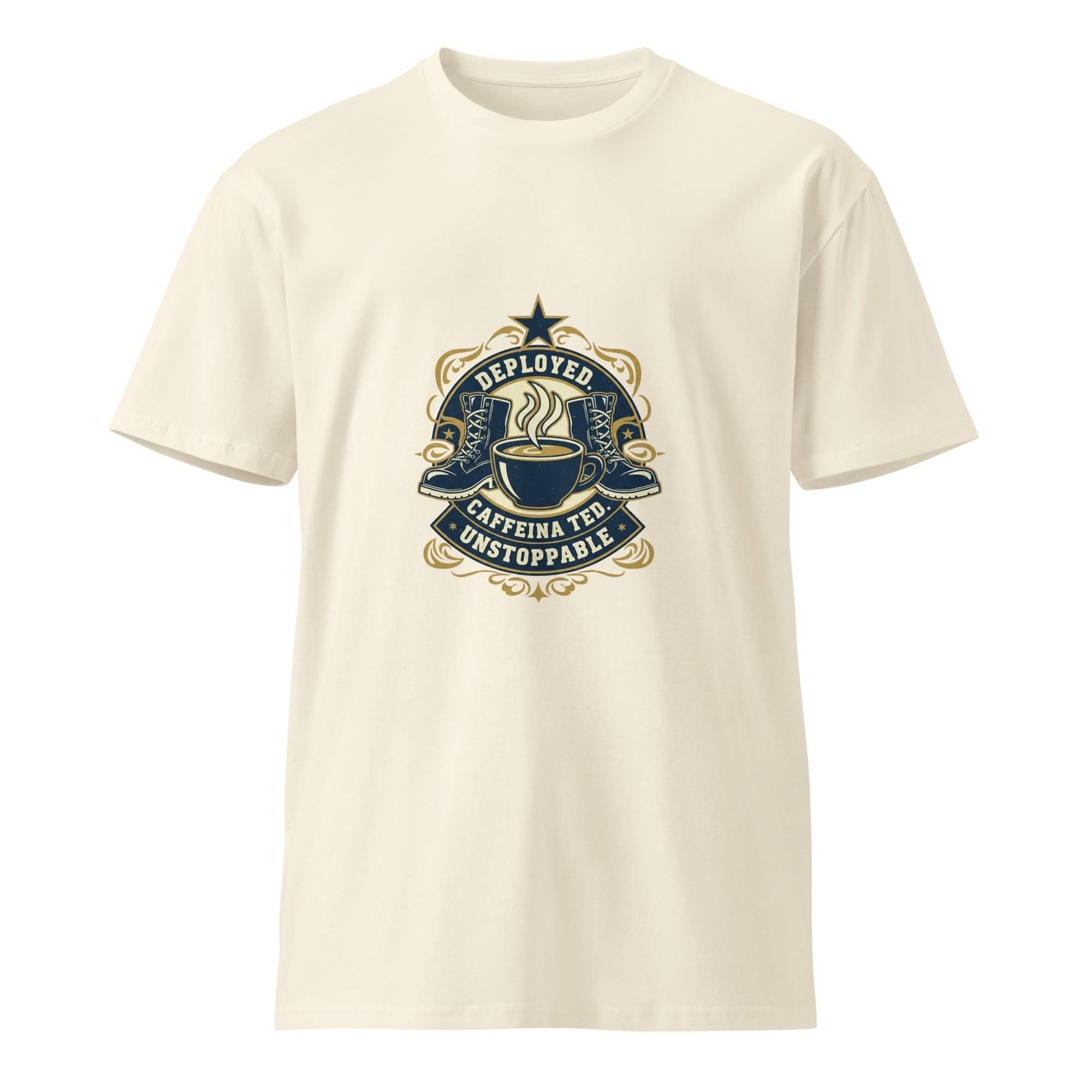 Army Everyday Hero Unisex T-Shirt – Deployed. Caffeinated. Unstoppable. - Flavorful Bliss Coffee Company
