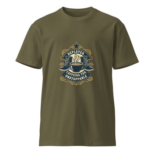 Army Everyday Hero Unisex T-Shirt – Deployed. Caffeinated. Unstoppable. - Flavorful Bliss Coffee Company