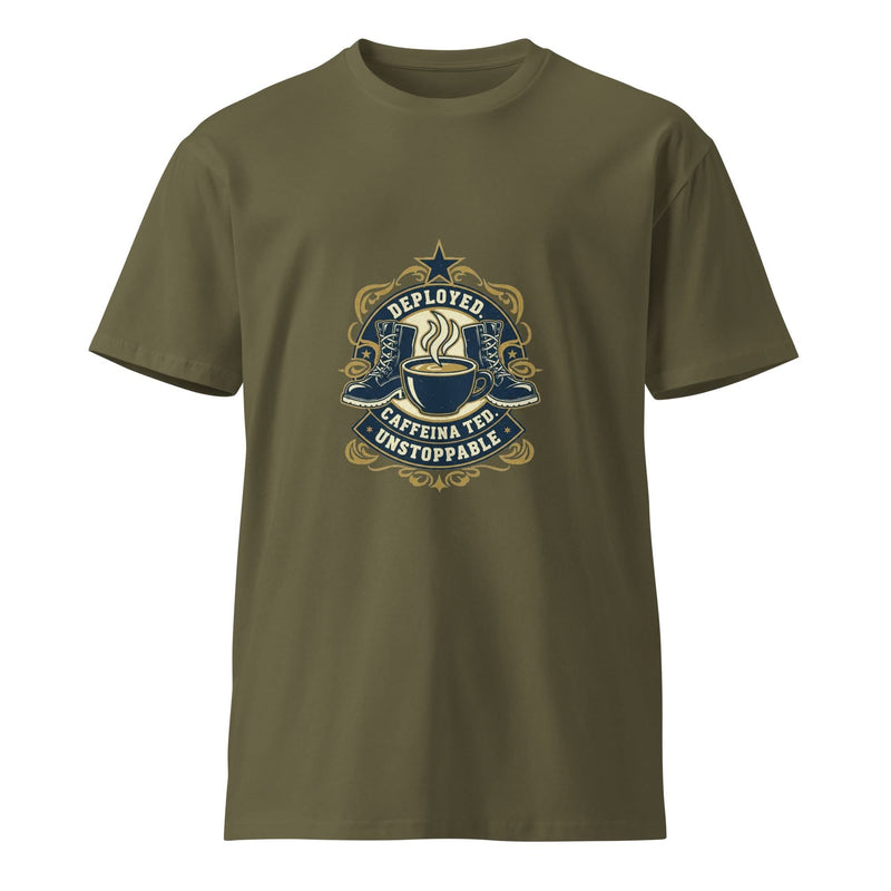 Army Everyday Hero Unisex T-Shirt – Deployed. Caffeinated. Unstoppable. - Flavorful Bliss Coffee Company