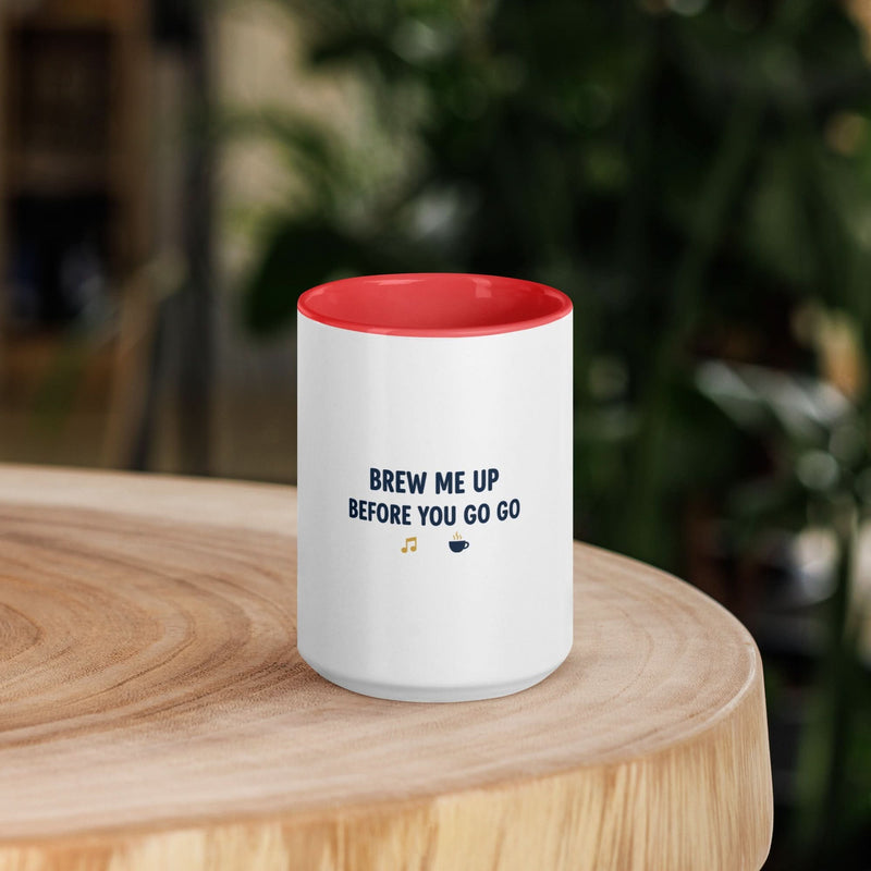 Brew Me Up Before You Go Go Mug with Color Inside - Flavorful Bliss Coffee Company