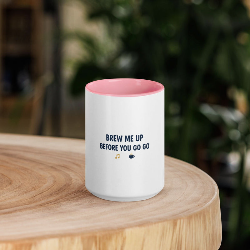 Brew Me Up Before You Go Go Mug with Color Inside - Flavorful Bliss Coffee Company
