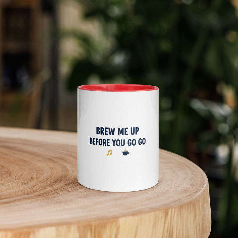 Brew Me Up Before You Go Go Mug with Color Inside - Flavorful Bliss Coffee Company
