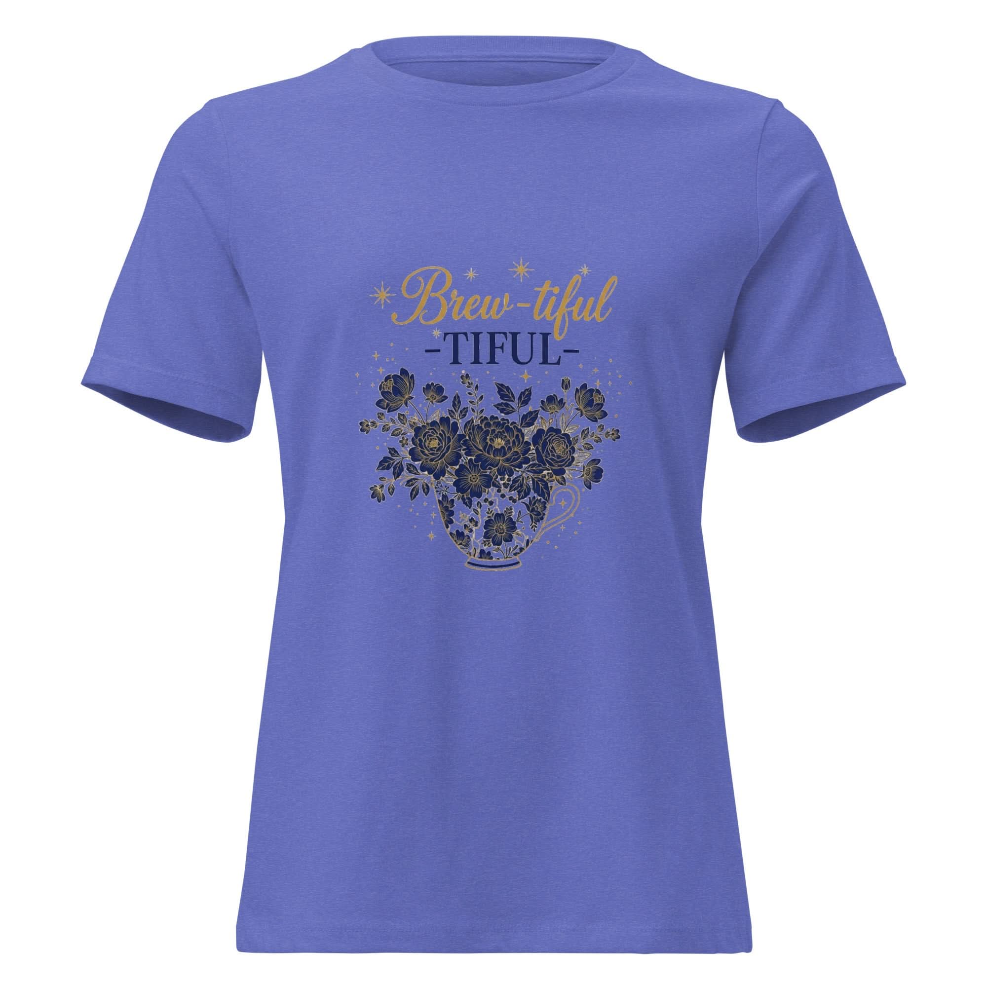 Brew-tiful Women's Relaxed T-Shirt - Flavorful Bliss Coffee Company