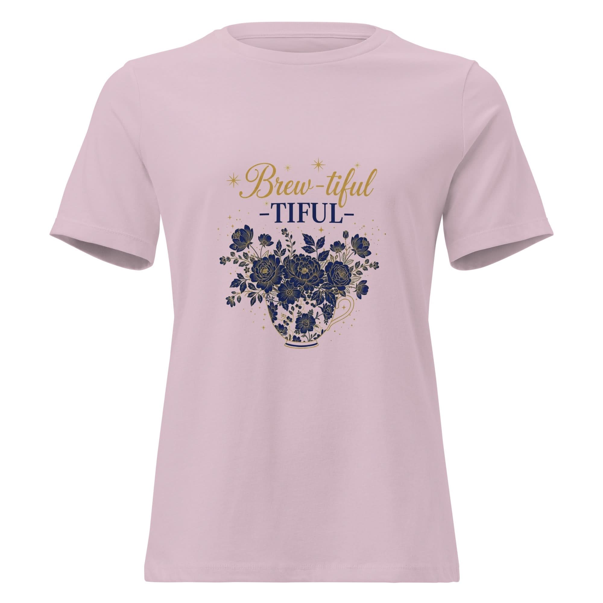 Brew-tiful Women's Relaxed T-Shirt - Flavorful Bliss Coffee Company