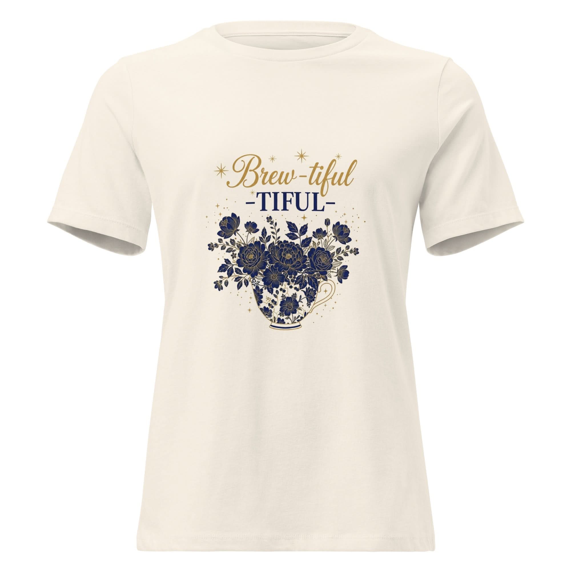 Brew-tiful Women's Relaxed T-Shirt - Flavorful Bliss Coffee Company