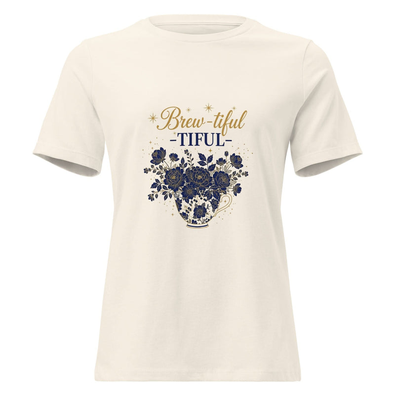 Brew-tiful Women's Relaxed T-Shirt - Flavorful Bliss Coffee Company