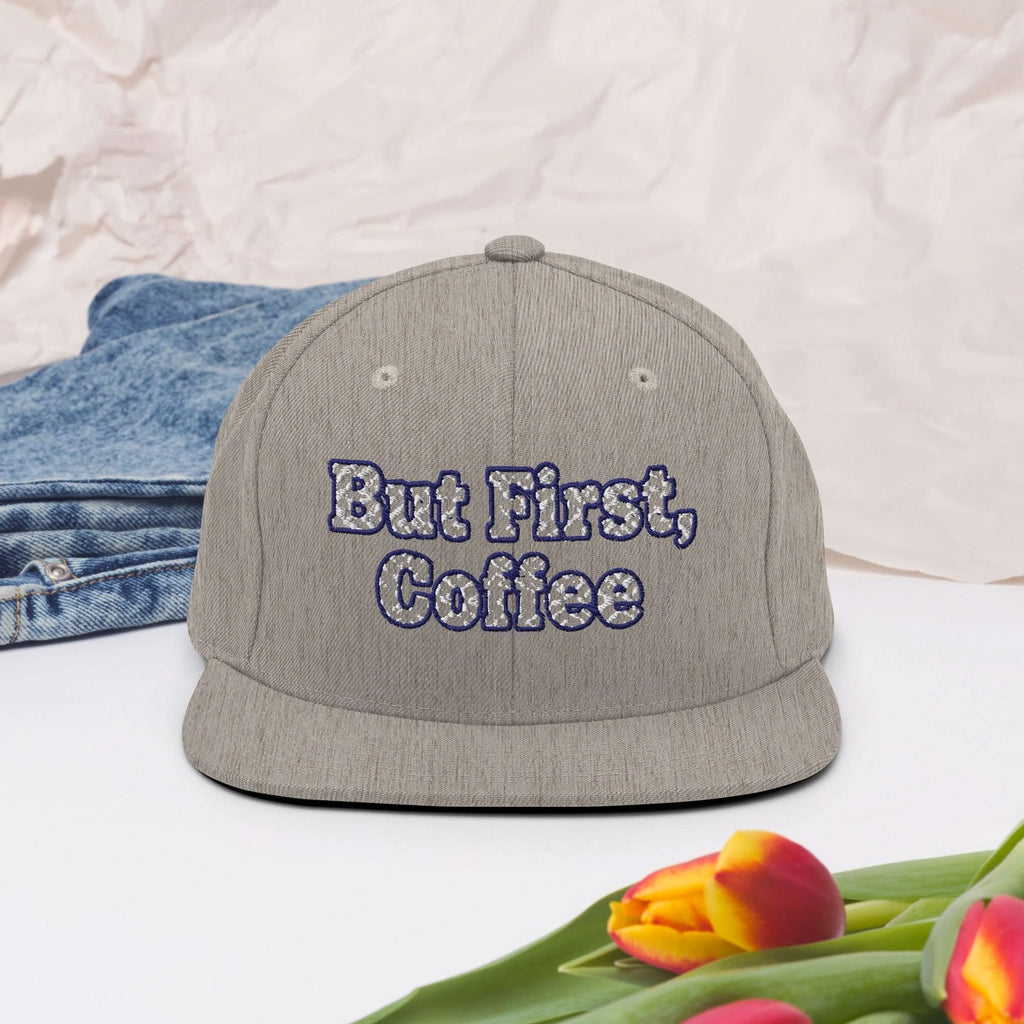 But First, Coffee Snapback Hat - Flavorful Bliss Coffee Company