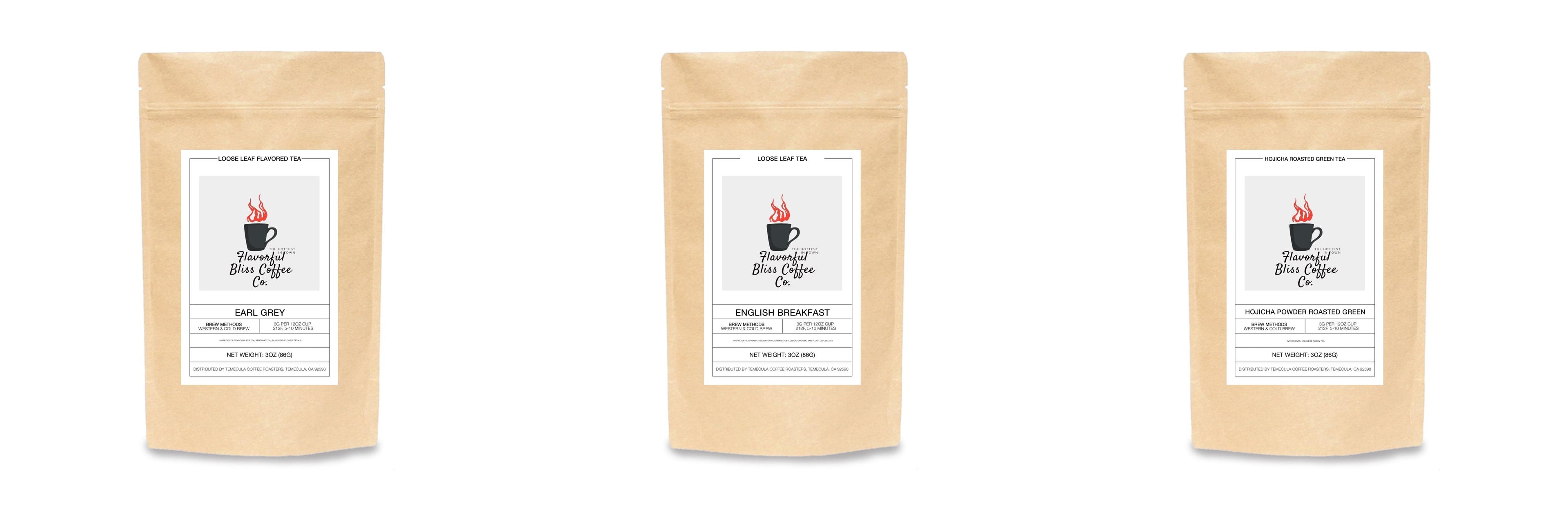 Premium Tea Bundle – Earl Grey, English Breakfast & Hojicha