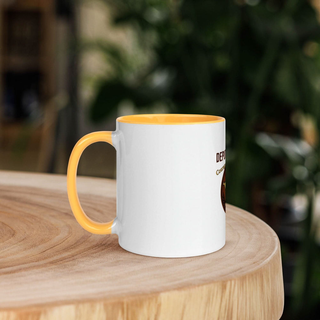 Deputy Sheriff Coffee Mug — Courage. Honor. Service. | Gold Inside & Handle - Flavorful Bliss Coffee Company
