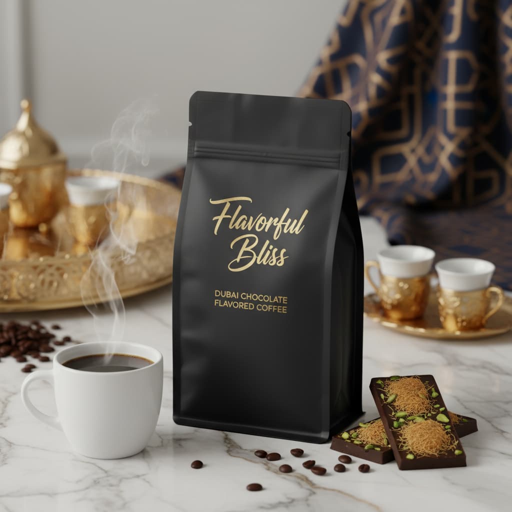 Dubai Chocolate Flavored Coffee - Flavorful Bliss Coffee Company