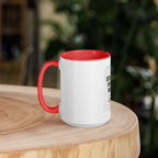 Educate Inspire Repeat — Teacher Appreciation Coffee Mug | Red Inside & Handle - Flavorful Bliss Coffee Company