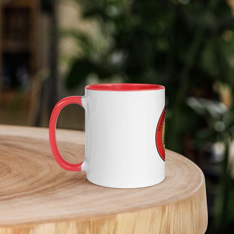 Educator Coffee Mug — Red Color Inside & Handle | Teacher Appreciation Gift - Flavorful Bliss Coffee Company