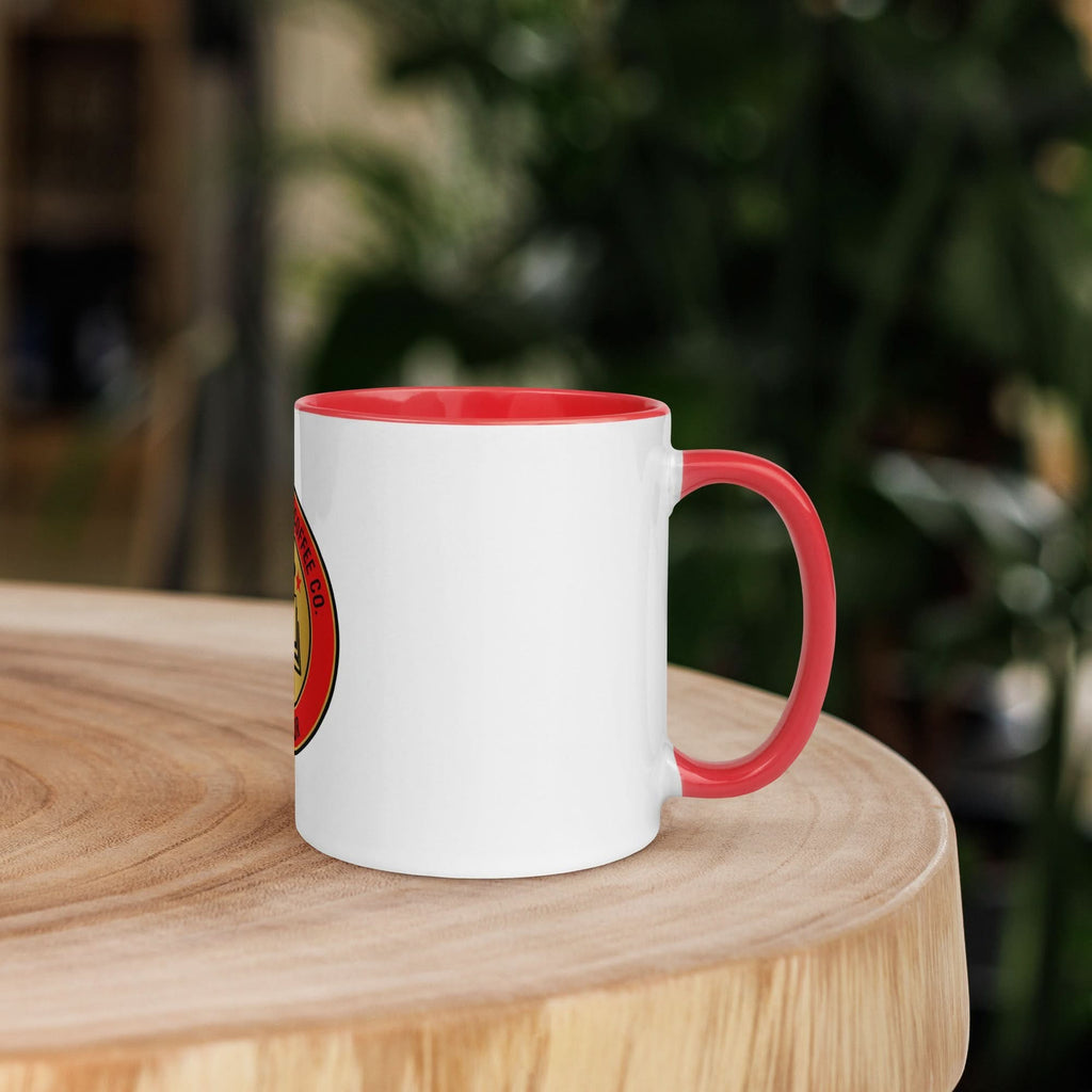Educator Coffee Mug — Red Color Inside & Handle | Teacher Appreciation Gift - Flavorful Bliss Coffee Company
