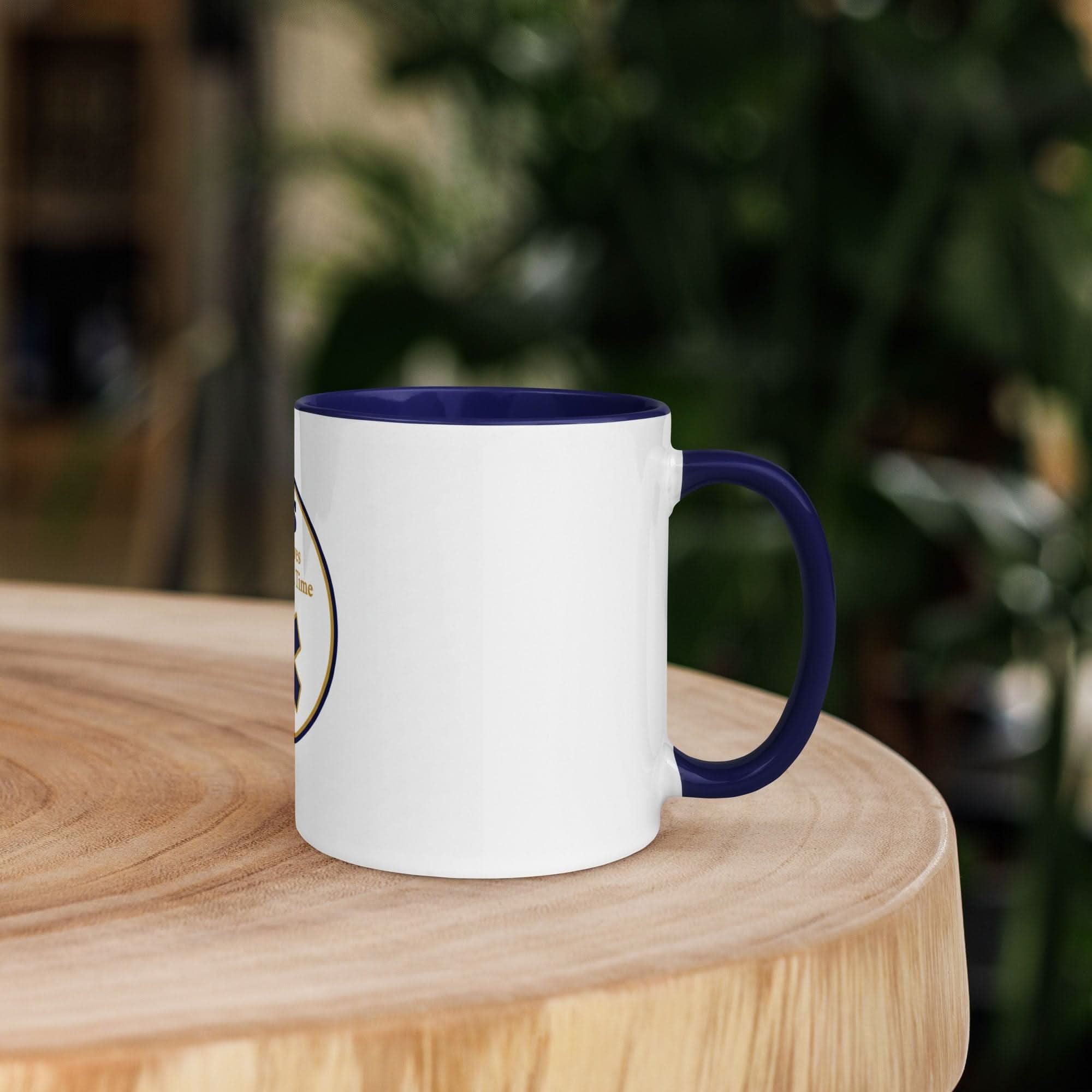 EMS Saving Lives Coffee Mug — Paramedic & EMT Gift | Navy Inside & Handle - Flavorful Bliss Coffee Company