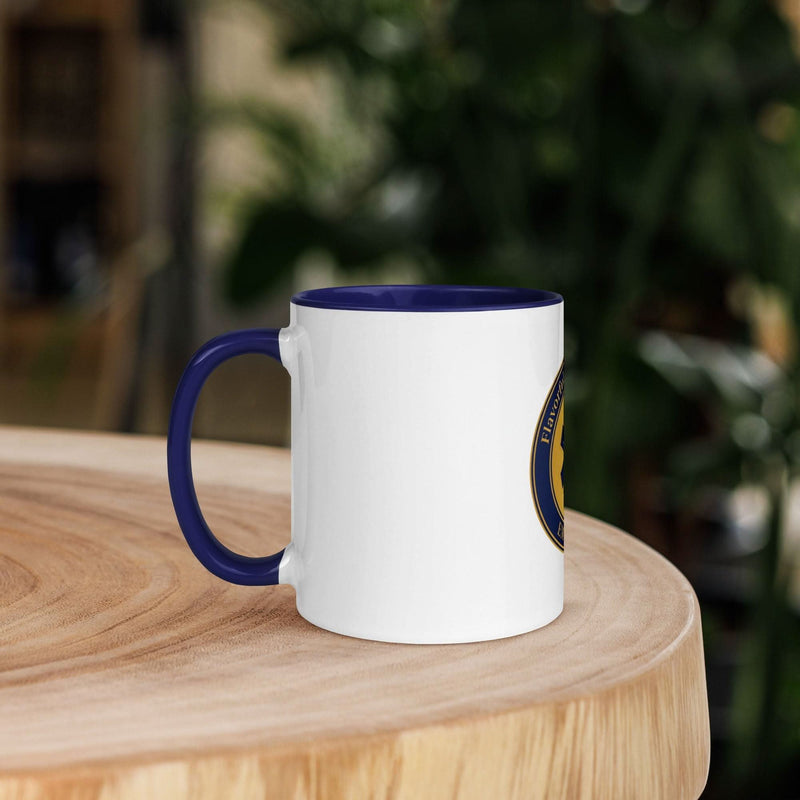 EMS Strong Coffee Mug — Emergency Medical Services Gift | Navy Inside & Handle - Flavorful Bliss Coffee Company