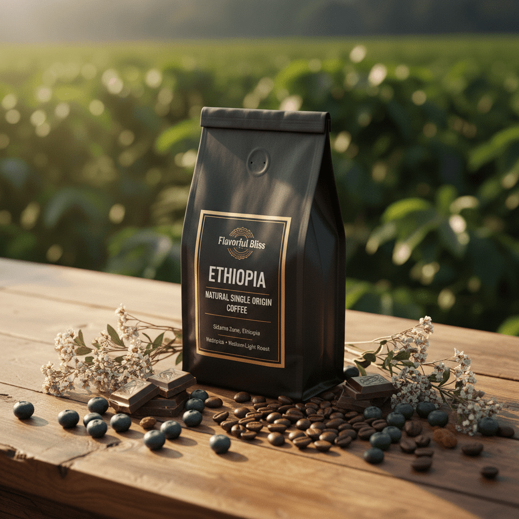 Ethiopia Natural Single Origin Coffee - Flavorful Bliss Coffee Company