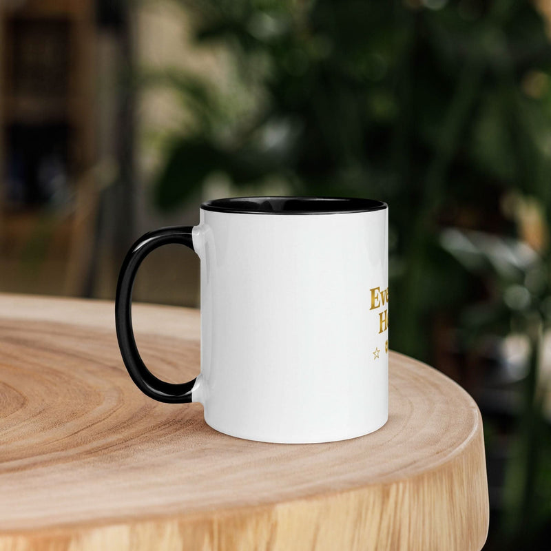 Everyday Hero Coffee Mug — For the Heroes Among Us | Black or Red Inside & Handle - Flavorful Bliss Coffee Company