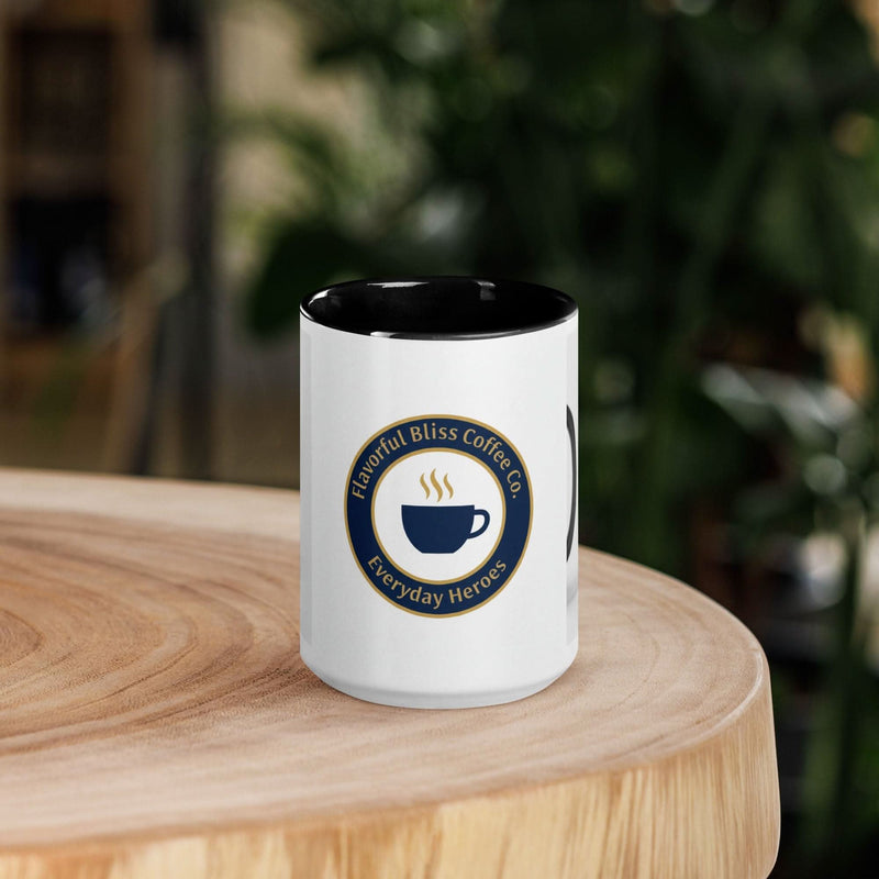 Everyday Hero Coffee Mug — Fueled by Coffee, Driven by Purpose | Black Inside & Handle - Flavorful Bliss Coffee Company
