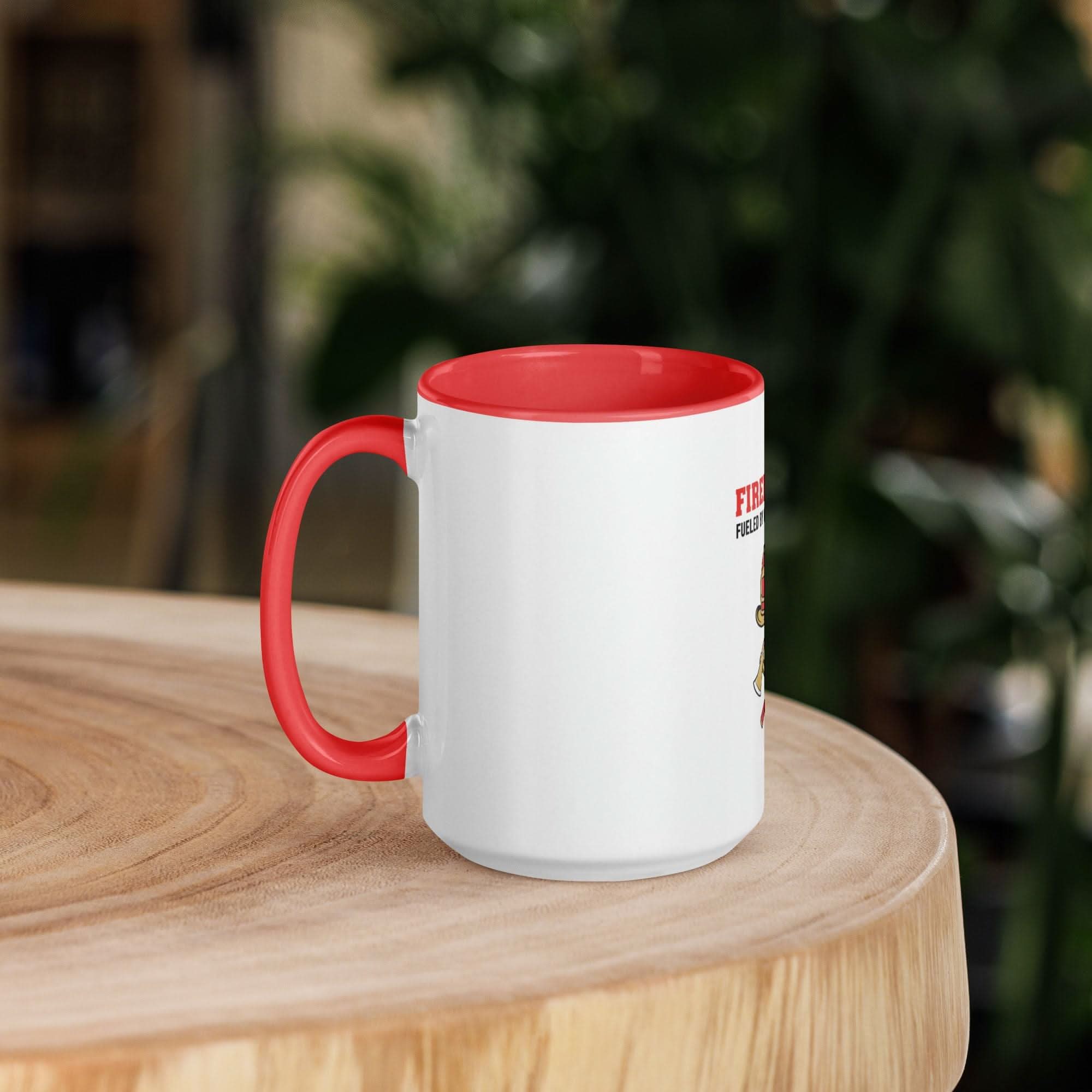 Firefighter Brotherhood Coffee Mug — Maltese Cross Design | Black or Red Inside & Handle - Flavorful Bliss Coffee Company
