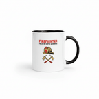 Firefighter Brotherhood Coffee Mug — Maltese Cross Design | Black or Red Inside & Handle - Flavorful Bliss Coffee Company