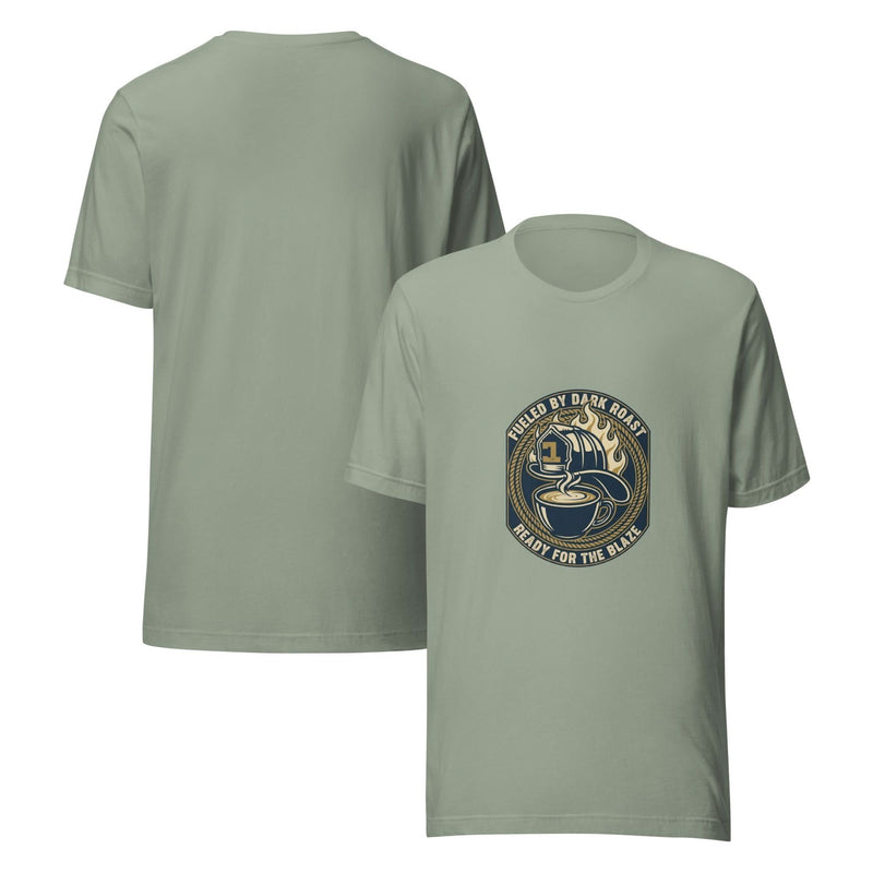 Firefighter Everyday Hero Unisex T-Shirt – Fueled by Dark Roast - Flavorful Bliss Coffee Company