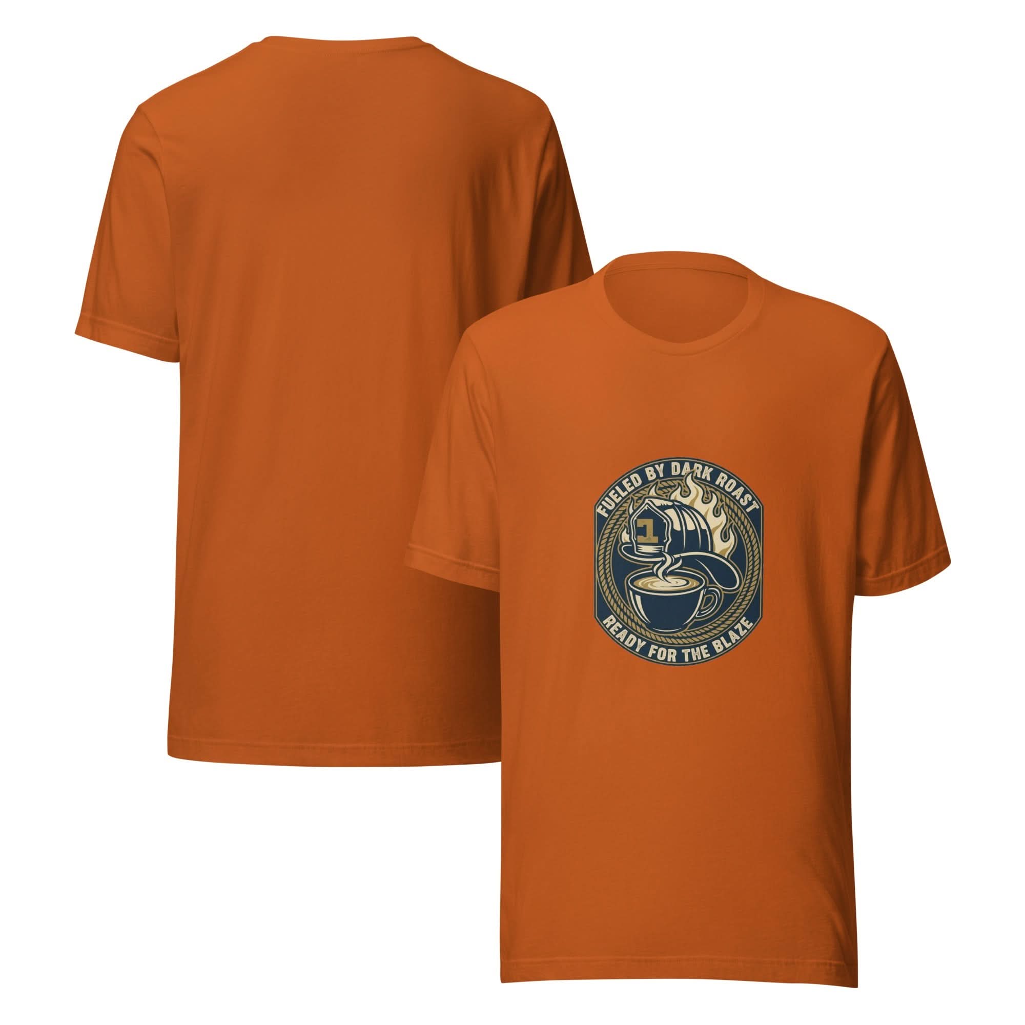 Firefighter Everyday Hero Unisex T-Shirt – Fueled by Dark Roast - Flavorful Bliss Coffee Company
