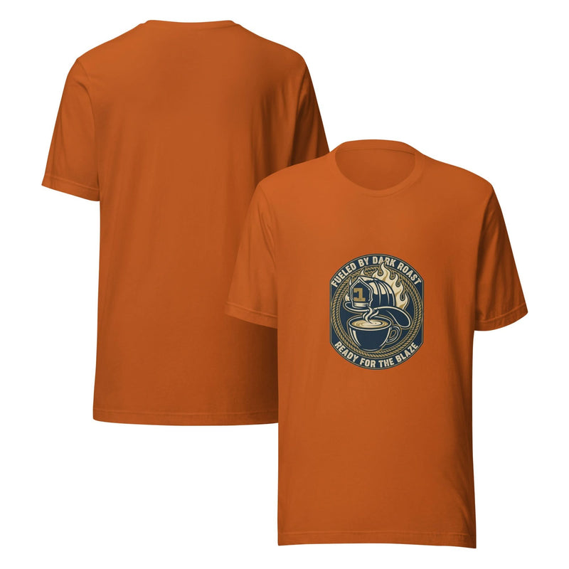 Firefighter Everyday Hero Unisex T-Shirt – Fueled by Dark Roast - Flavorful Bliss Coffee Company