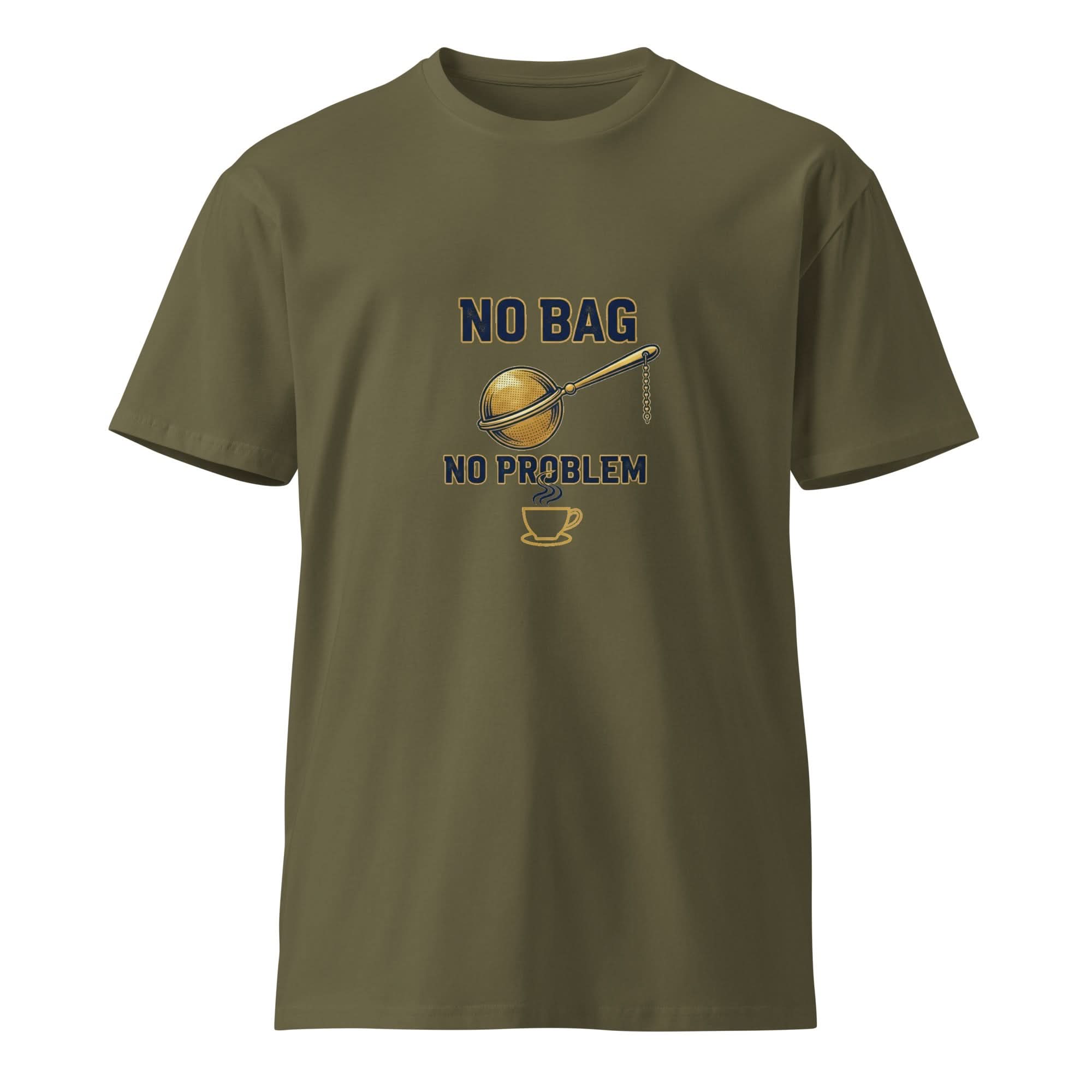 Flavorful Bliss Coffee Co. Premium Unisex Tee – No Bag, No Problem - Flavorful Bliss Coffee Company