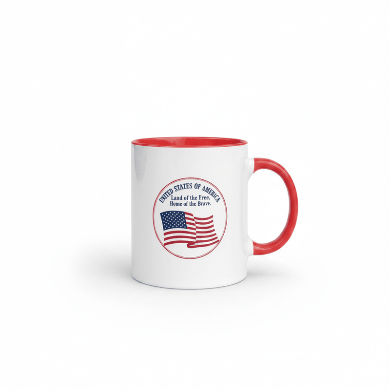 Flavorful Bliss Hero Appreciation Mug — Red Color Inside & Handle - Flavorful Bliss Coffee Company