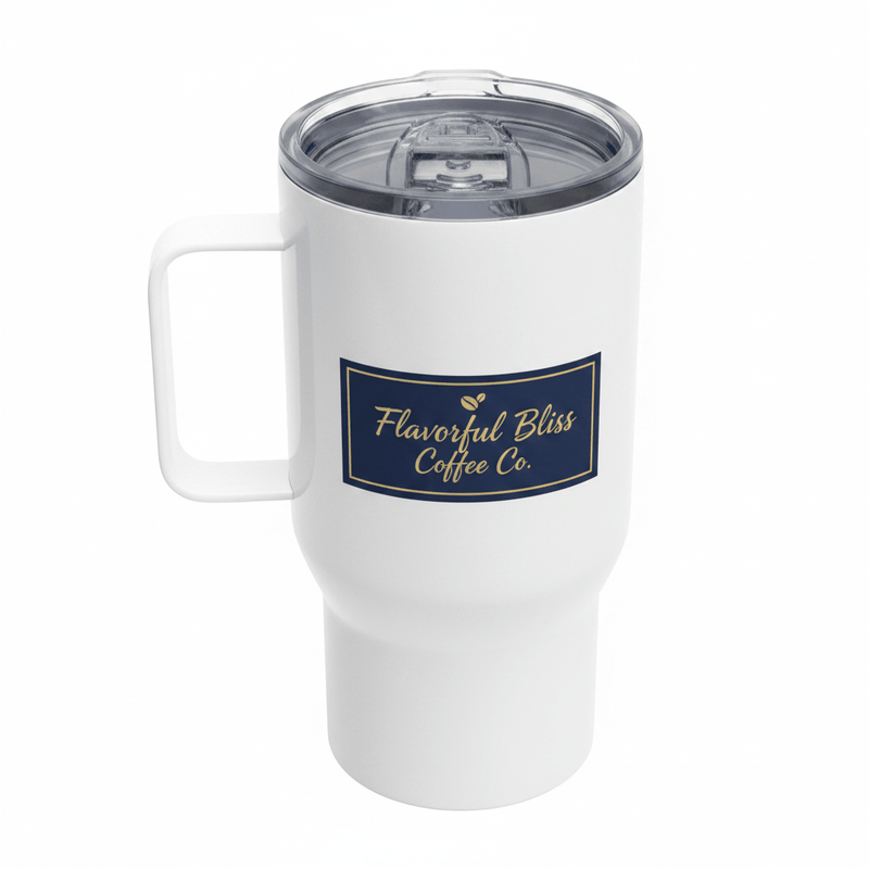 Flavorful Bliss Travel Mug with Handle - Flavorful Bliss Coffee Company