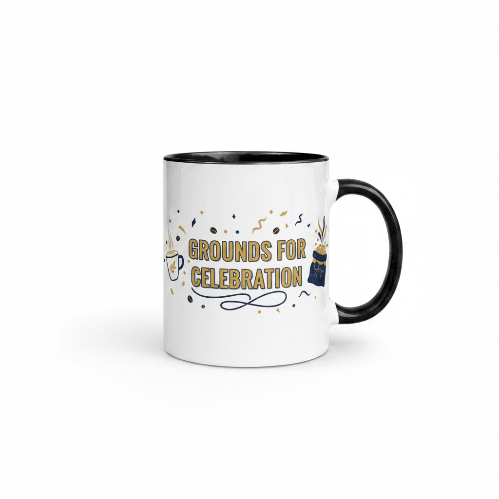 🎁 Grounds for Celebration Coffee Mug (100% off) - Flavorful Bliss Coffee Company