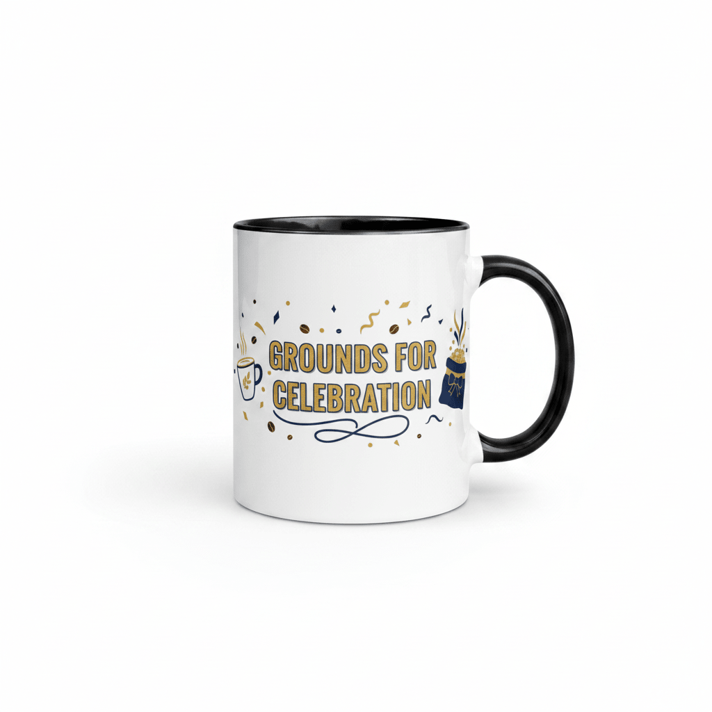 Grounds for Celebration Coffee Mug - Flavorful Bliss Coffee Company