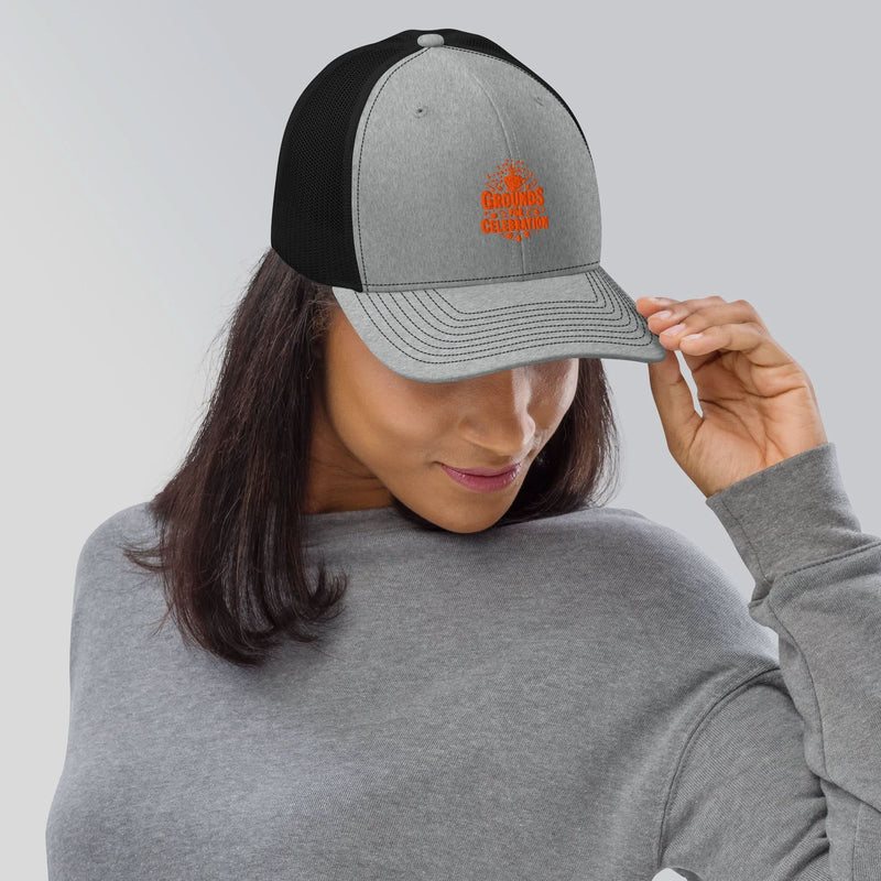 Grounds for Celebration Snapback Trucker Cap - Flavorful Bliss Coffee Company