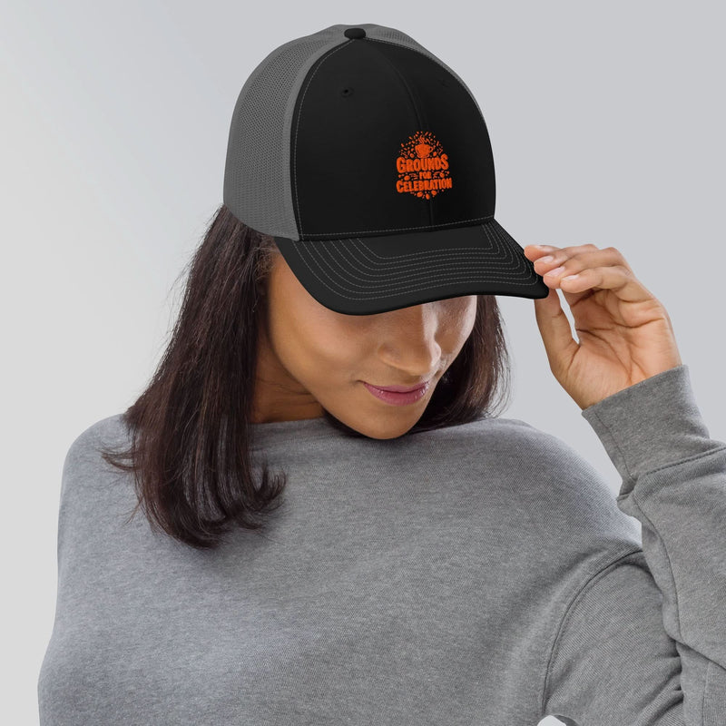 Grounds for Celebration Snapback Trucker Cap - Flavorful Bliss Coffee Company