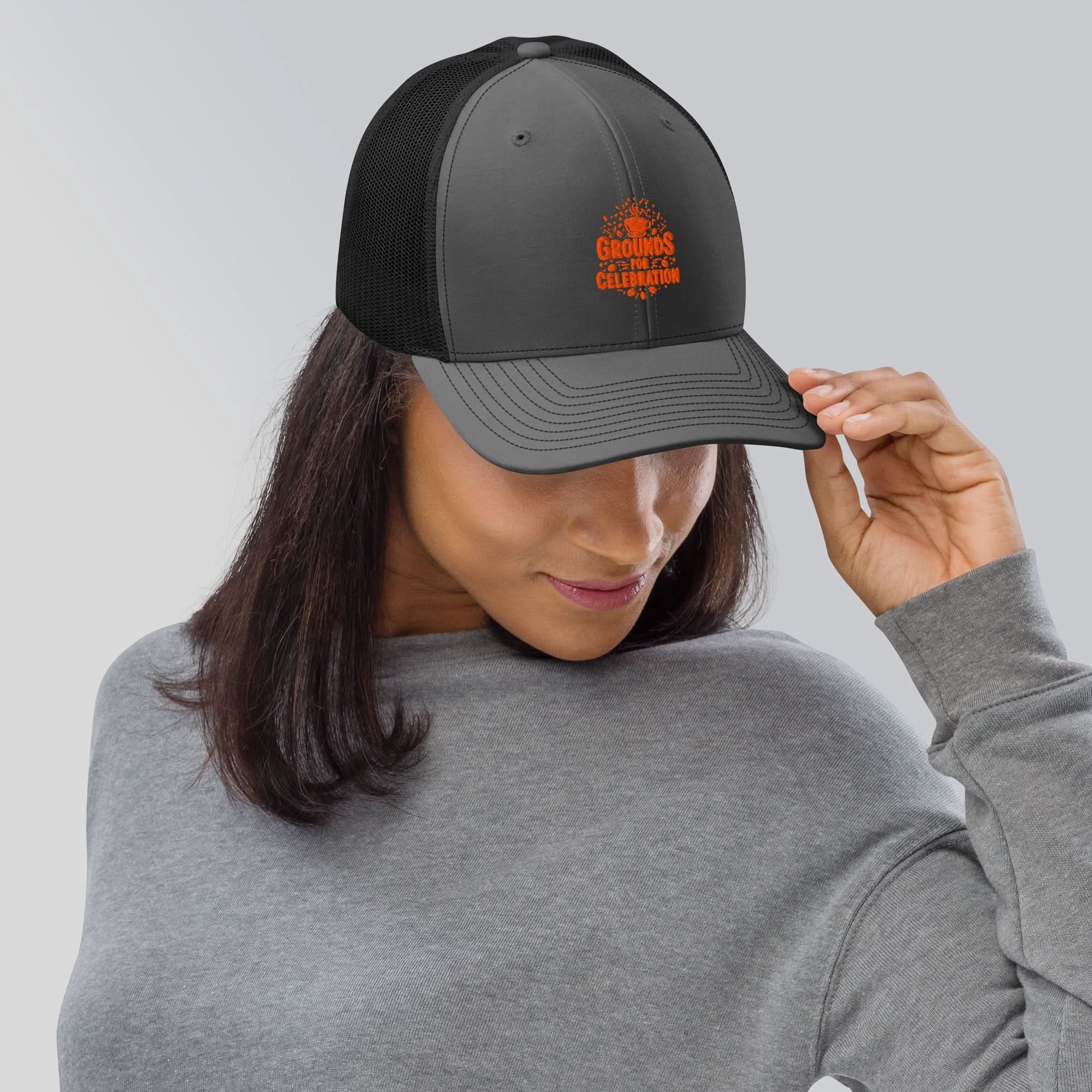Grounds for Celebration Snapback Trucker Cap - Flavorful Bliss Coffee Company