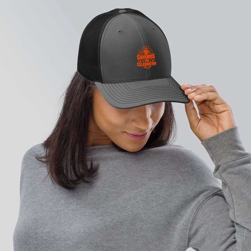Grounds for Celebration Snapback Trucker Cap - Flavorful Bliss Coffee Company