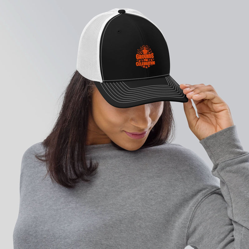 Grounds for Celebration Snapback Trucker Cap - Flavorful Bliss Coffee Company