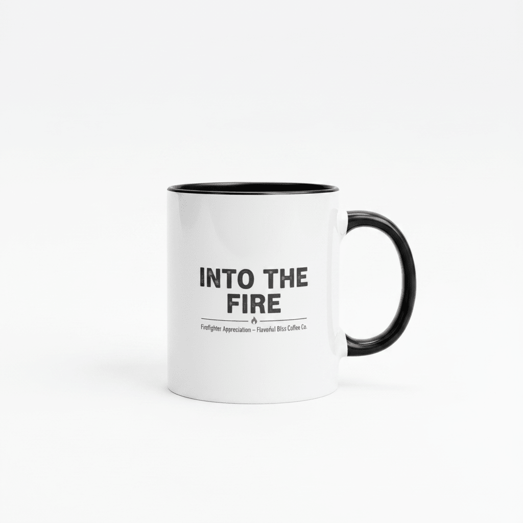 Into the Fire — Firefighter Coffee Mug | Black or Red Inside & Handle - Flavorful Bliss Coffee Company