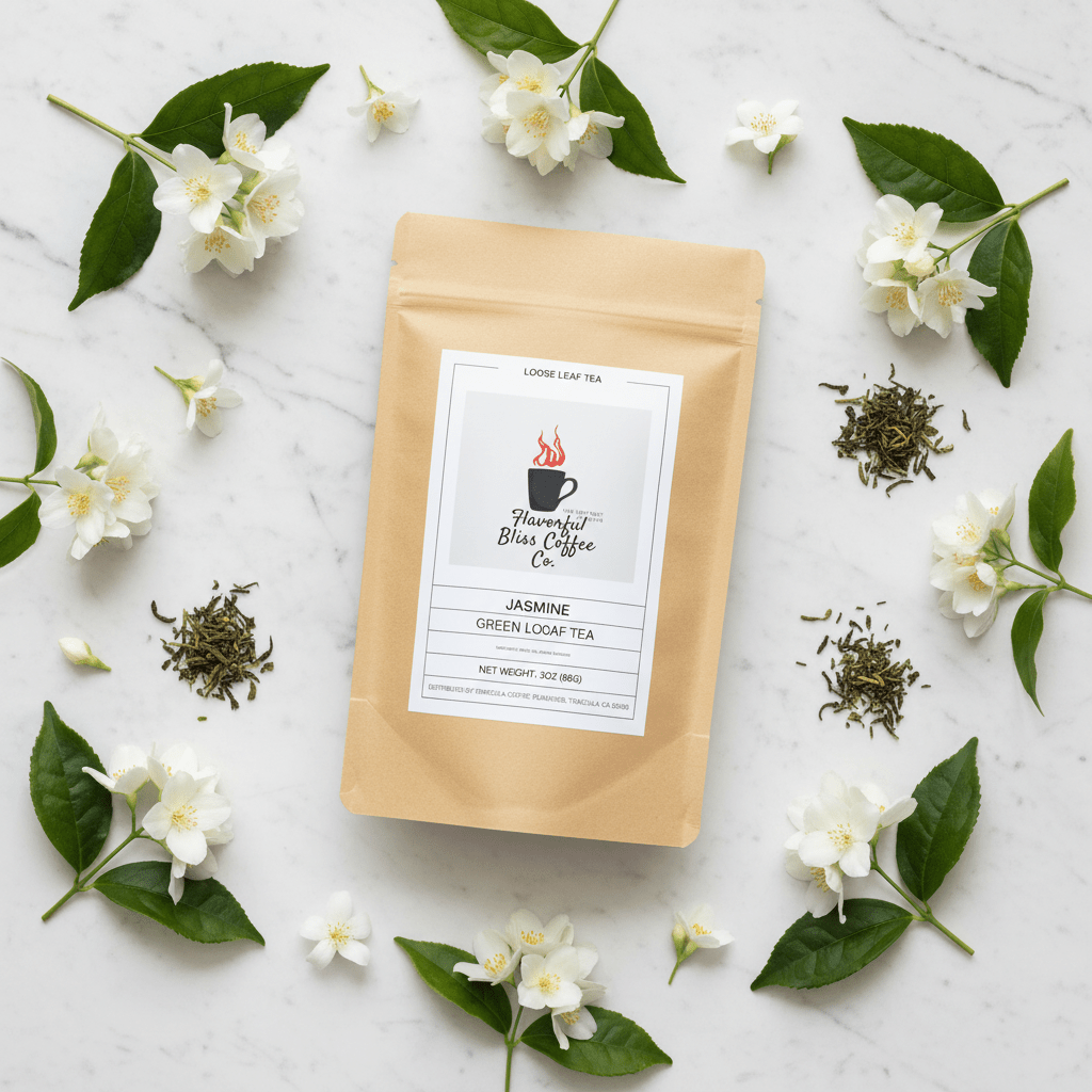 Jasmine Green Loose Leaf Tea - Flavorful Bliss Coffee Company