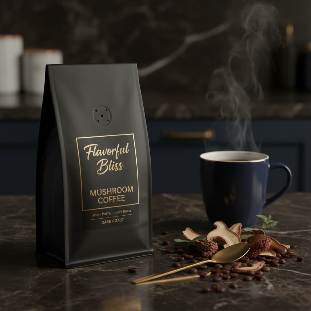 Mushroom Coffee — Dark Roast - Flavorful Bliss Coffee Company