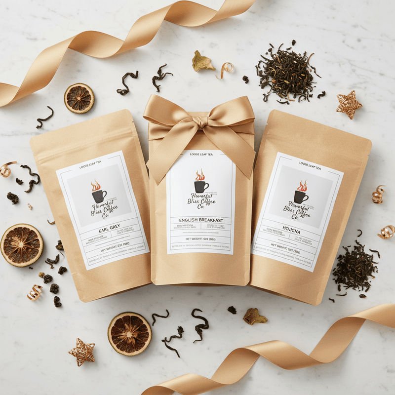 Premium Tea Bundle – Earl Grey, English Breakfast & Hojicha - Flavorful Bliss Coffee Company