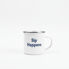 Sip Happens Enamel Mug - Flavorful Bliss Coffee Company