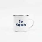 Sip Happens Enamel Mug - Flavorful Bliss Coffee Company