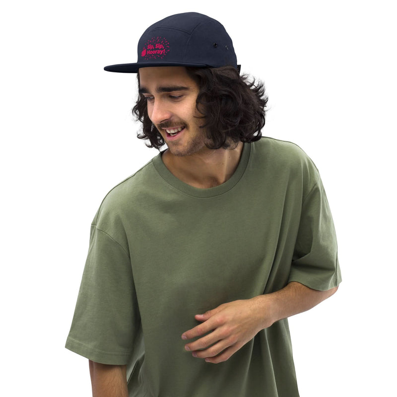 Sip, Sip, Hooray! Five Panel Cap - Flavorful Bliss Coffee Company