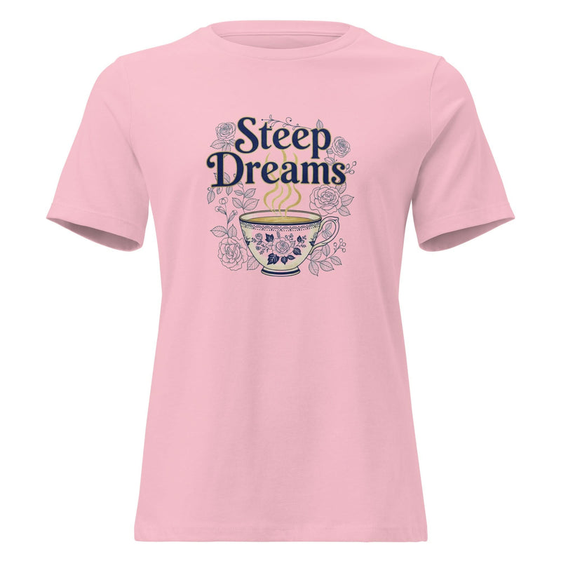 Steep Dreams Women's Relaxed T-Shirt - Flavorful Bliss Coffee Company