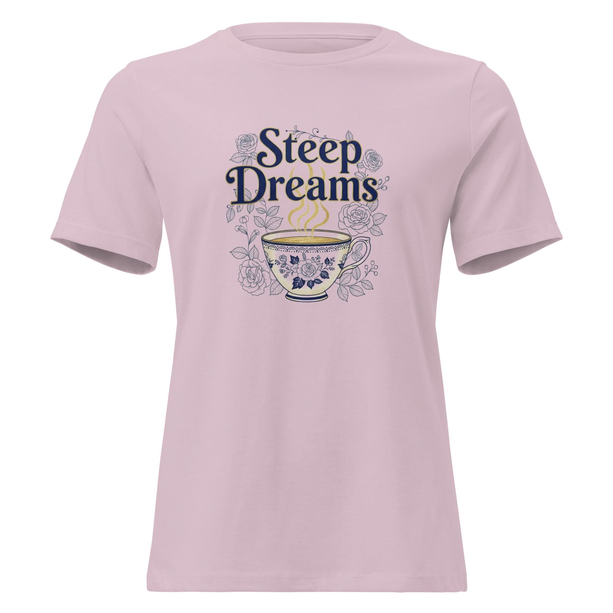 Steep Dreams Women's Relaxed T-Shirt - Flavorful Bliss Coffee Company
