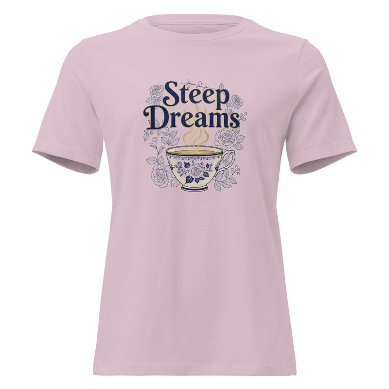 Steep Dreams Women's Relaxed T-Shirt - Flavorful Bliss Coffee Company