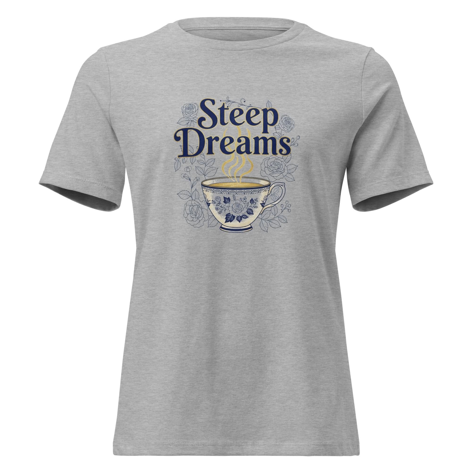 Steep Dreams Women's Relaxed T-Shirt - Flavorful Bliss Coffee Company